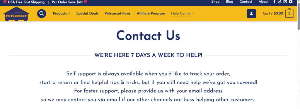 Customer Service & Support