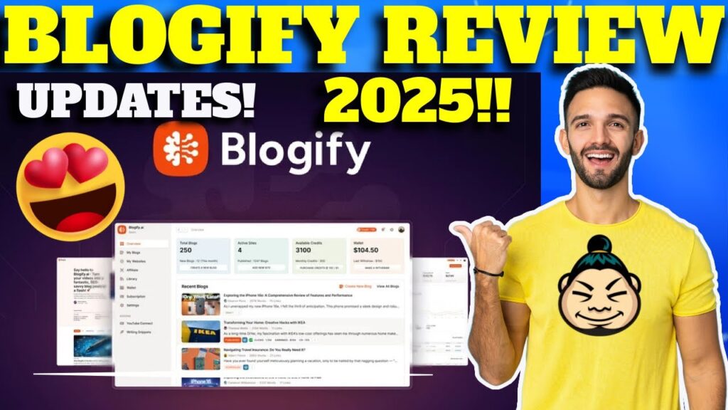Blogify Review | Best IA Automated Blog creation, publication and affiliate-monetization|  2025