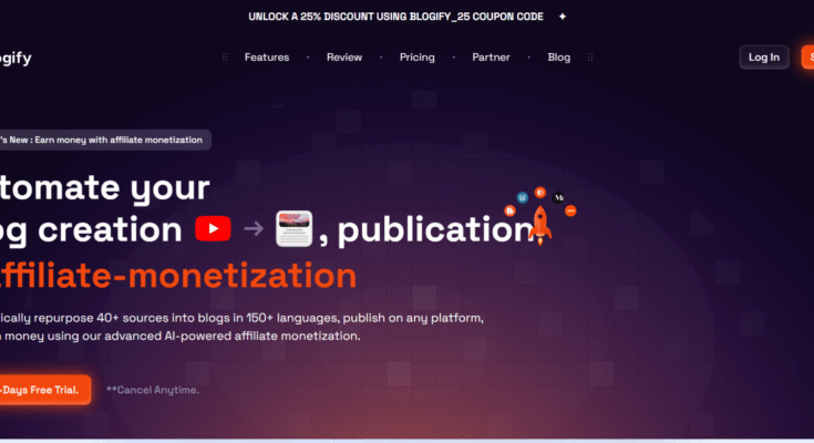 Blogify.ai Review 2025: Transform Videos & Podcasts into SEO-Optimized Blogs + Monetize Effortlessly