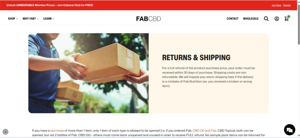 Refunds and Returns
