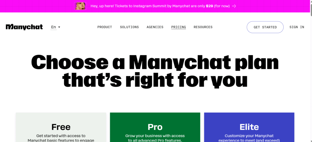 https://manychat.pxf.io/aOgdZN Pricing and Value for Money